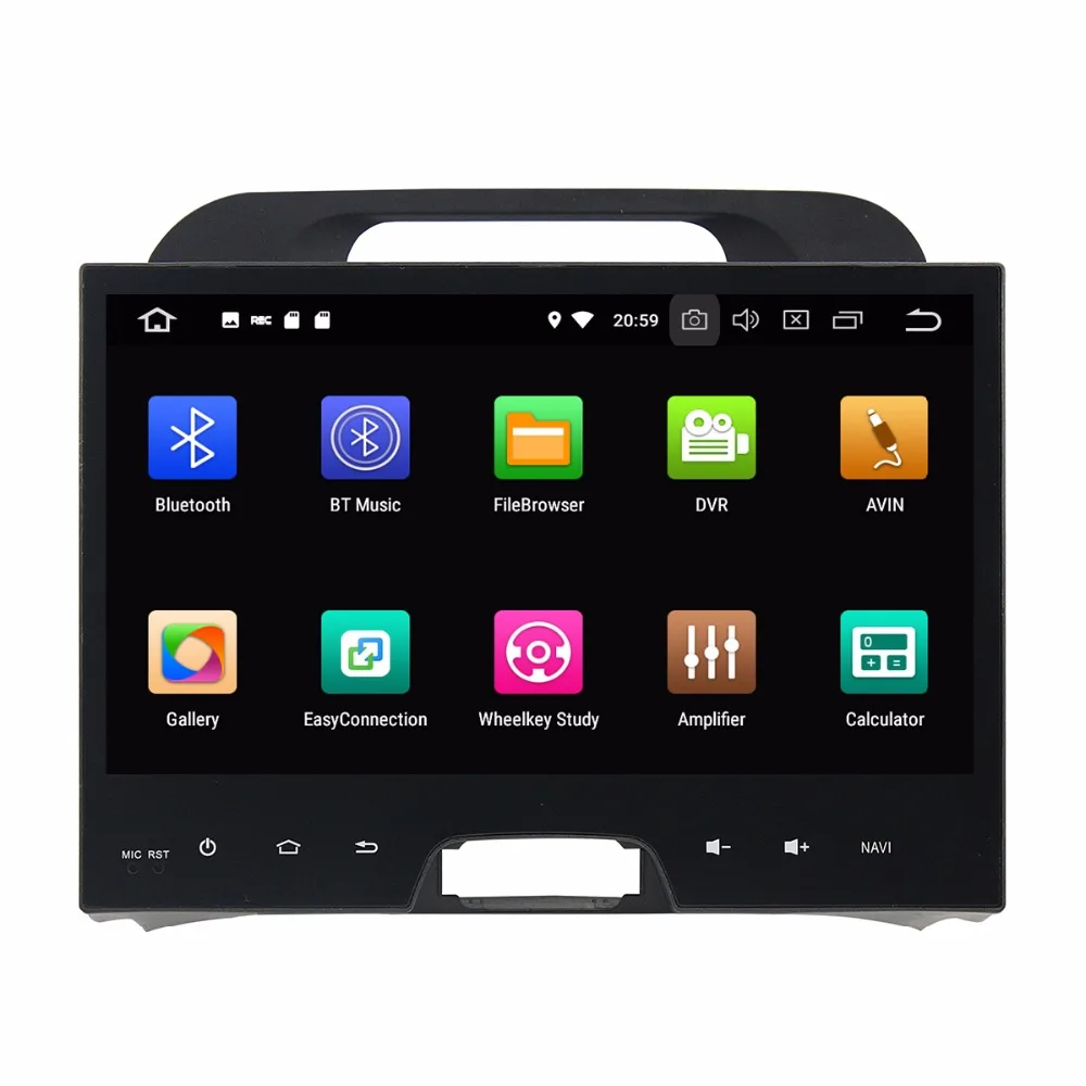 Автомобильный DVD плеер радио для kia Sportage 2010 2014 Android 8 0 4 Гб ОЗУ ядер Bluetooth Wifi GPS Glonass