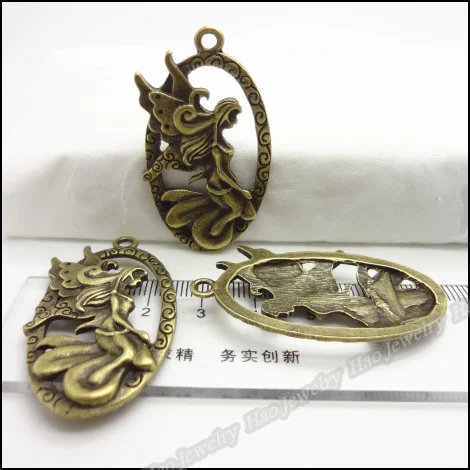 30 шт. винтажные Подвески с ангелом подвеска из античной бронзы и цинкового сплава