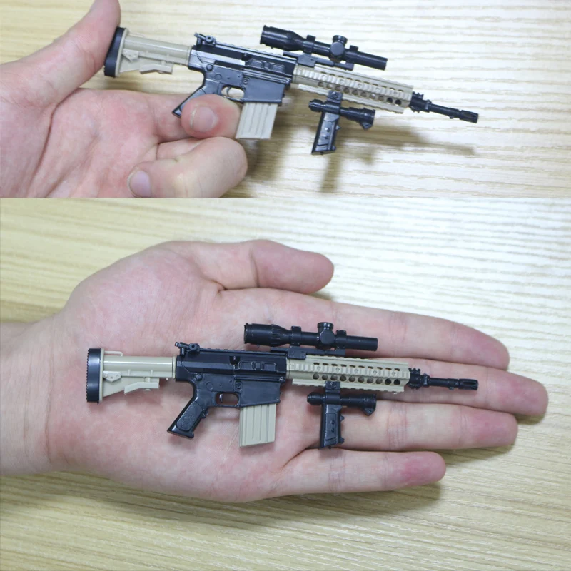 6 шт./компл. 1:6 ружьё модель AK47 AK74 AKM дуги M4 M16 Пластик картина собрать Военный имитационная модель Книги об оружии для фигурку
