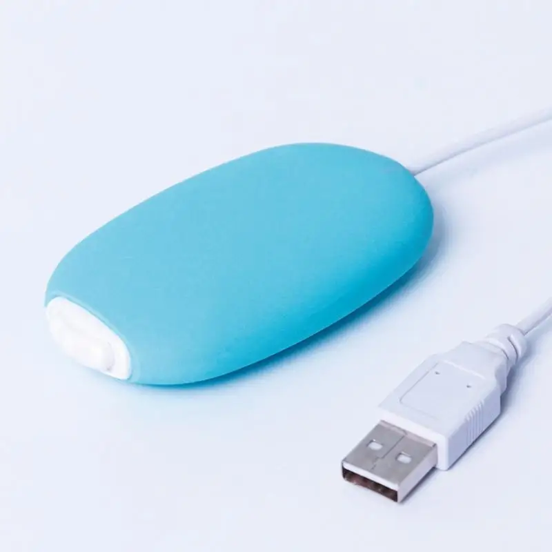 Blue Мини USB грелка для рук перезаряжаемая зимняя ручная нагревательная плита карманное портативное зарядное устройство портативное двойное Отопление электрическая плита грелка - Цвет: Blue