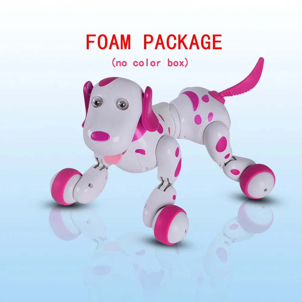 foam package Радиоуправляемая прогулочная собака 2,4G, беспроводной пульт дистанционного управления, умная собака, электронный питомец, обучающая детская игрушка, робот, подарок на день рождения - Цвет: foam package
