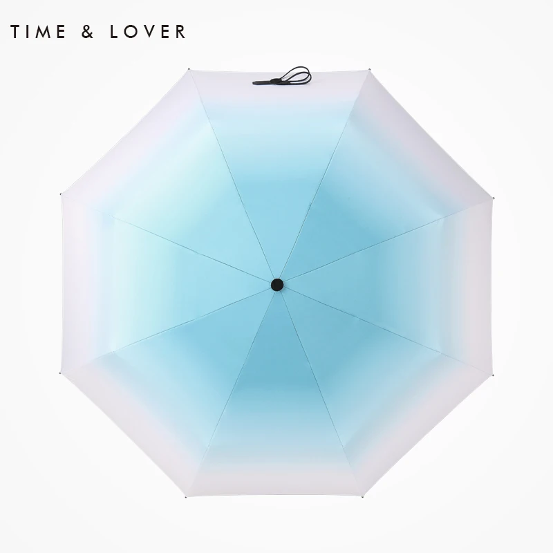 TIME&ampLOVER Fashion Ladies Five Folding Umbrella Gradient Colorful folded Sunscreen Anti-UV Protection Women's | Дом и сад