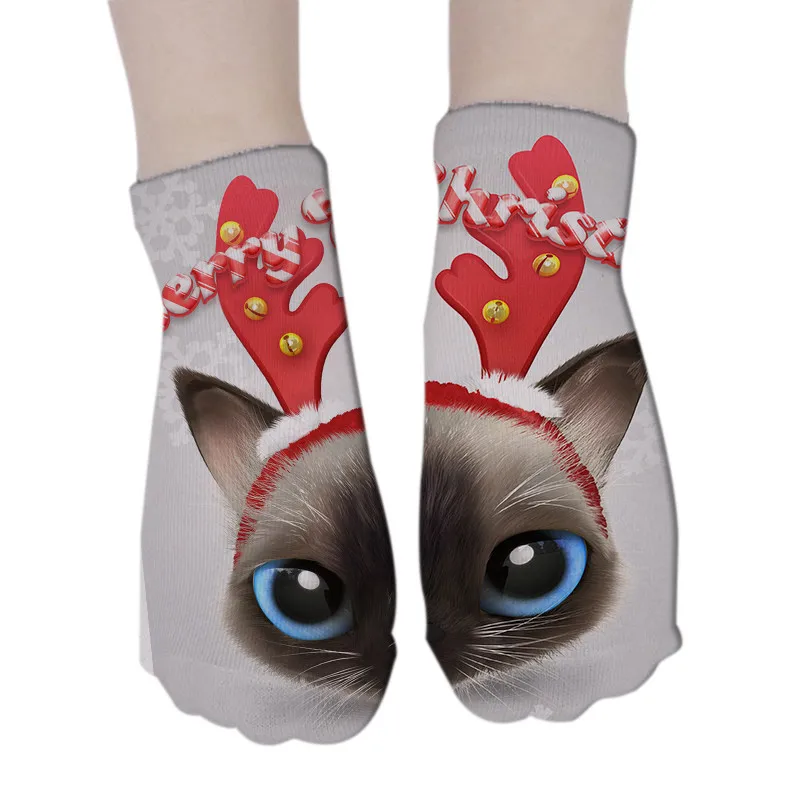 Носки на Хэллоуин носки с 3D принтом новый брендовый носок модные унисекс Meias