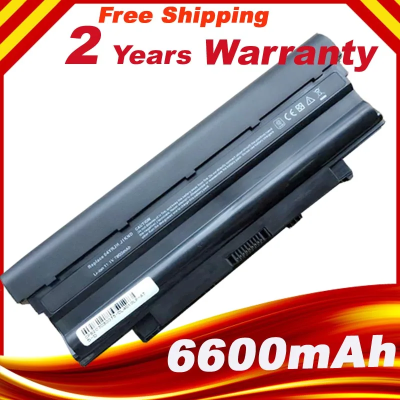 9 ячеек 7800 мАч ноутбука Батарея для DELL Inspiron N5010 N5110 J1KND 14R N4010 148 15R 17R N7010 J1KND|battery for