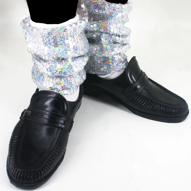 Классические мешковатые джинсовые носки ручной работы с блестками MJ Micheal Jackson Billie для показа коллекции - Цвет: Многоцветный