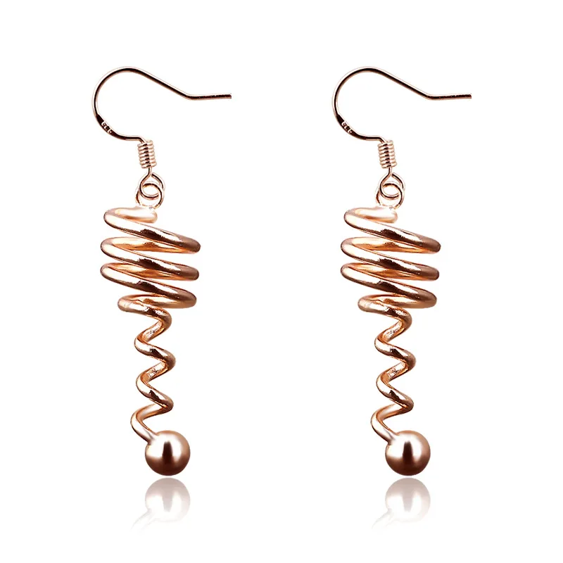Женские Винтажные висячие серьги boucle d'oreille модные вращающиеся металлические с