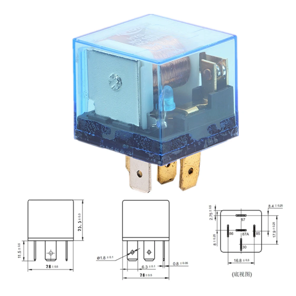 HY5017-12V-C-G-NF автомобильное реле электромагнитное DC 12V 5Pin 40A SPDT устройство управления