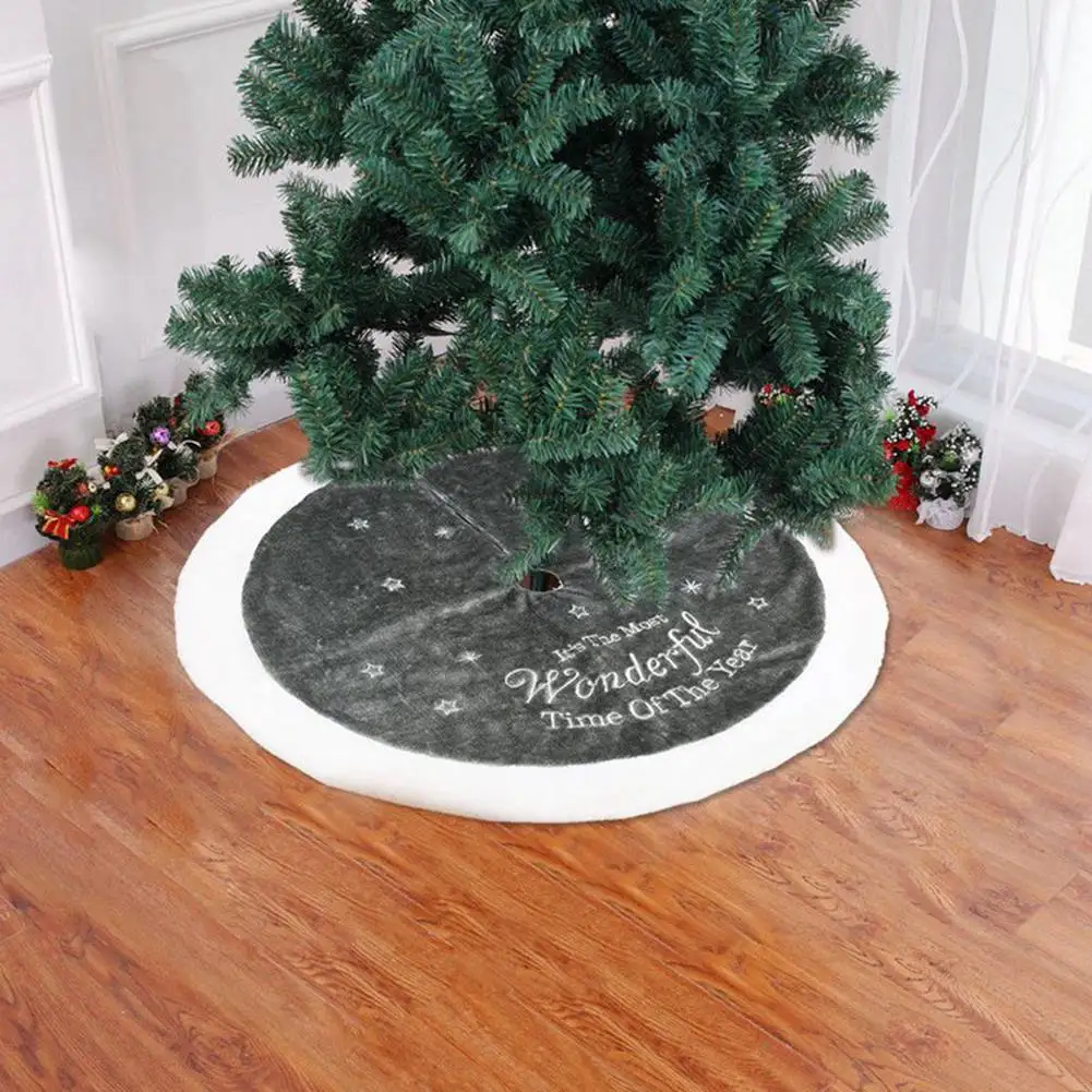 Christmas tree decorations Plush Tree Skirt Base Floor Mat Cover XMAS Ornament santa claus deer | Дом и сад
