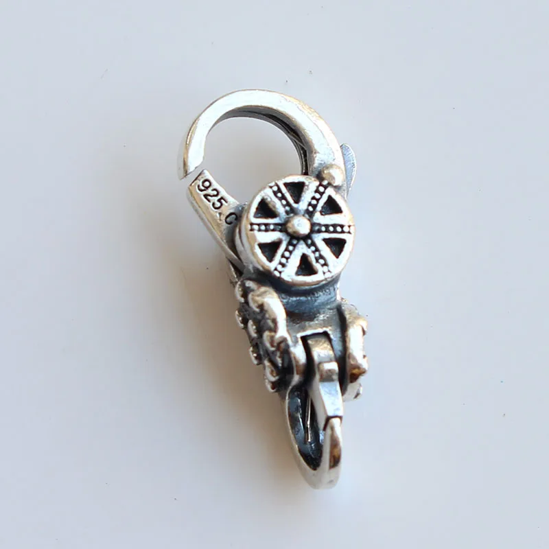 Spiritual Temple's Lock Authentic 925 Sterling Silver Lobster Clasp Charms Fit European Brand Troll Bracelet DIY Jewelry Making |