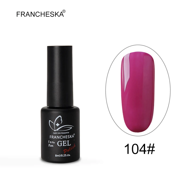 uv gel -104 Коди Гель лак для ногтей Коди каучуковая база УФ смолы комплект Unha de гель GelPolish черный белый резиновая основа Топ пальто ногти 42 цвета маникюра гель-лаки kodi лаки для ногтей распродажа - Цвет: uv gel -104