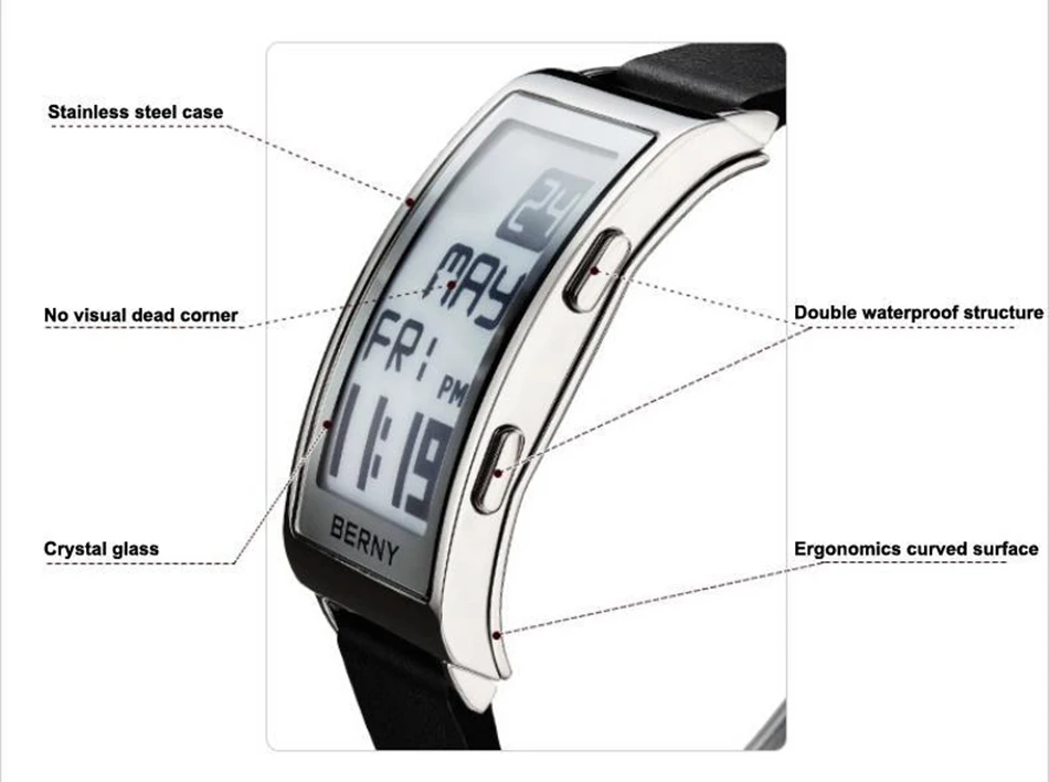 Мужские Цифровые часы электронные чернила reloj hombre электронные наручные часы мужские relogio masculino часы продвижение Рождественский подарок