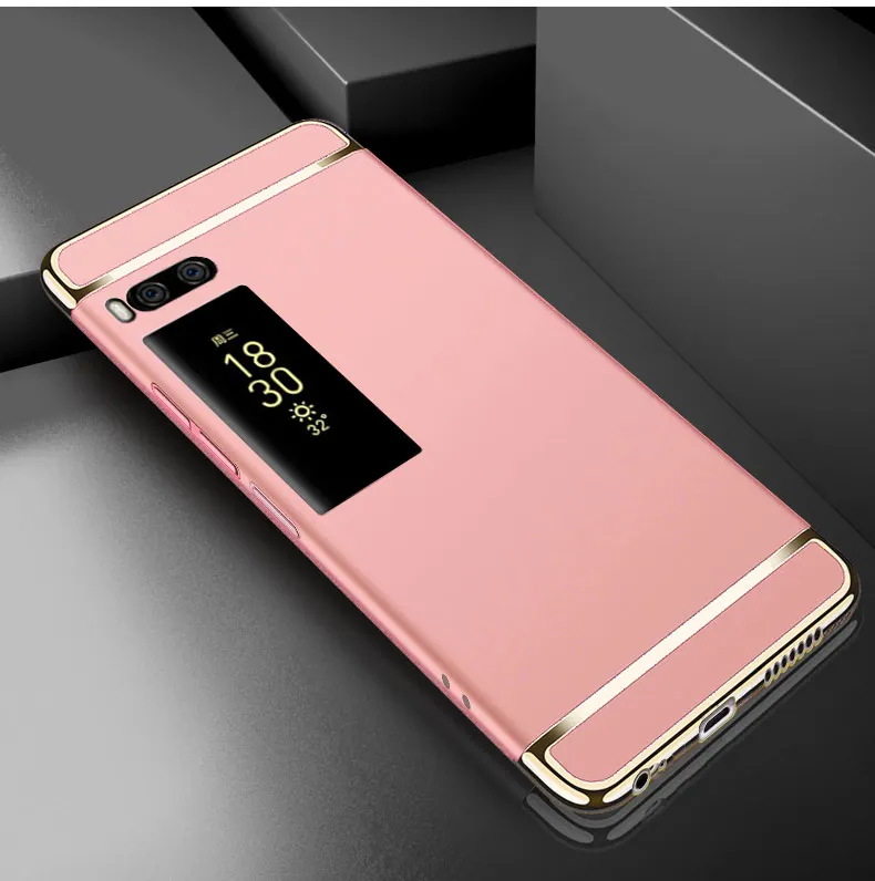 Роскошный Жесткий чехол-бампер из поликарбоната для Meizu Pro 7/Pro7 Plus, защитный чехол, броня, чехол, funda, 3в1, для дома