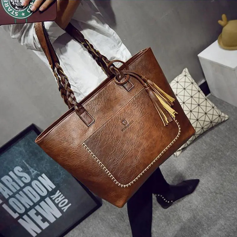 2017 известная брендовая кожаная сумка Bolsas Mujer большие винтажные сумки на плечо с