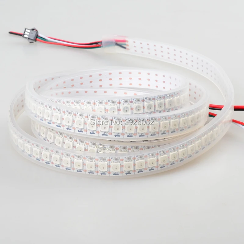 1 м 100 светодиодный s/M WS2812B Светодиодные ленты WS2811 RGB 5050 SMD WS2812 цифровые гибкие