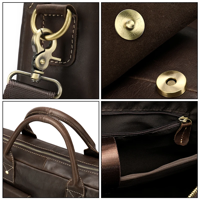 Портфель WESTAL мужской из натуральной кожи сумка для ноутбука офисный саквояж