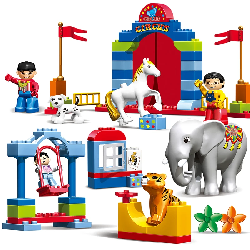 65 шт. Детский конструктор цирковые шоу