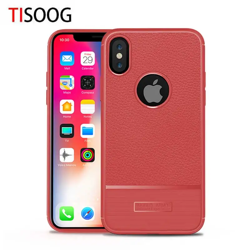 Новейший чехол TISOOG для iphone x полный защитный из поликарбоната и ТПУ силиконовый