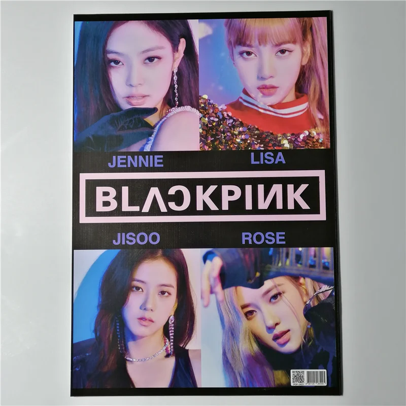 8*(42x29 см) черно-розовые плакаты настенные стикеры kpop Звездные Плакаты