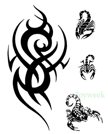 Водостойкая Временная тату наклейка Большое Серебряное кольцо Тотем огня с