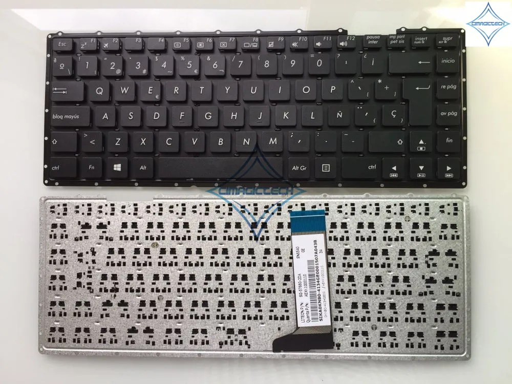 Клавиатура для ноутбука Asus A455 клавиатура без рамки испанская A450 X451 X455 X454 R455 A455L F455
