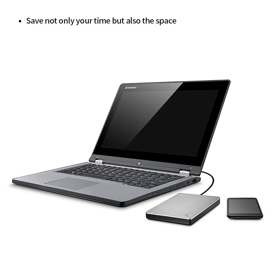 Seagate внешний HDD 1 ТБ Backup Plus тонкий USB 3,0 2," портативный внешний жесткий диск для настольного ноутбука