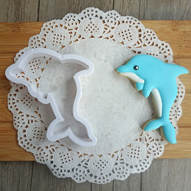 DIY Инструменты для выпечки fondant (сахарная) Пластиковая форма печенья прессформы