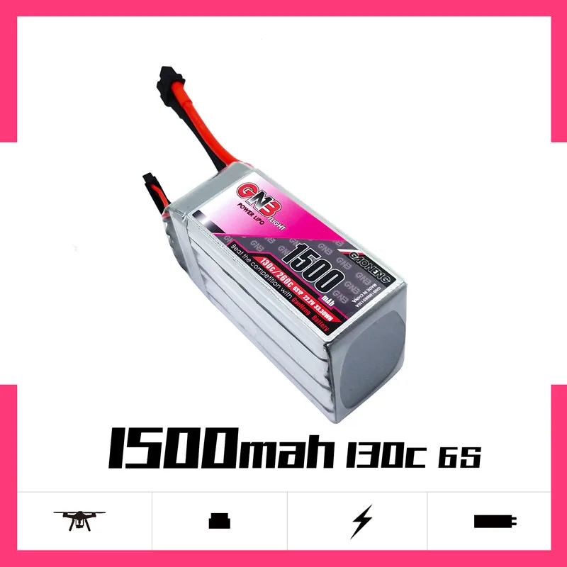 Gaoneng 1500 мАч 6S1P 22 2 в 130C/260C Быстрая зарядка Lipo батарея с разъемом XT60 для FPV гоночного