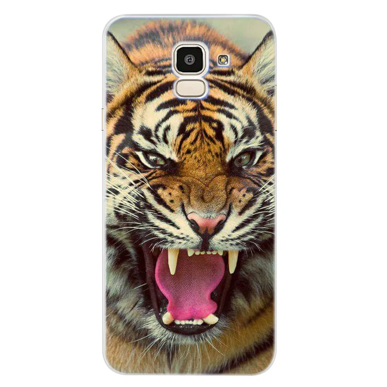 Case For Samsung Galaxy A30 A50 J1 J3 J4 J5 J6 J7 A3 A5 A7 A8 2016 2017 2018 Soft TPU Silicone Cover Leopard Funda D045 |