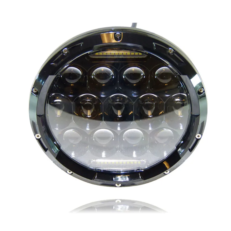 Конкурентоспособная цена 7 &quotсветодиодные фары J eep 75w 12V 24V круглые светодиодные
