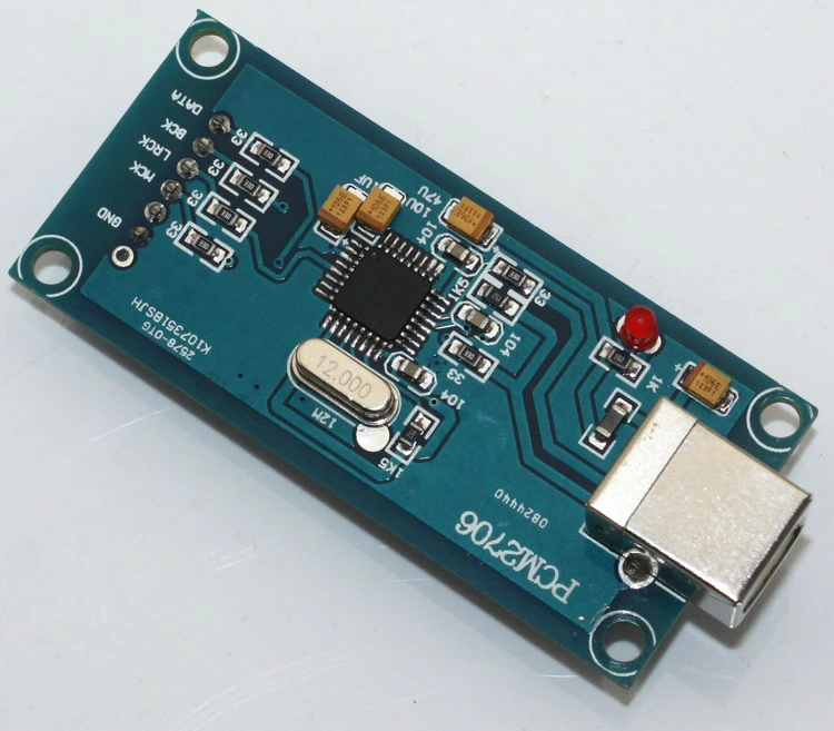 Цифровая аудиокарта USB-дочери PCM2706 с поддержкой ЦАП-декодера I2S | Электроника