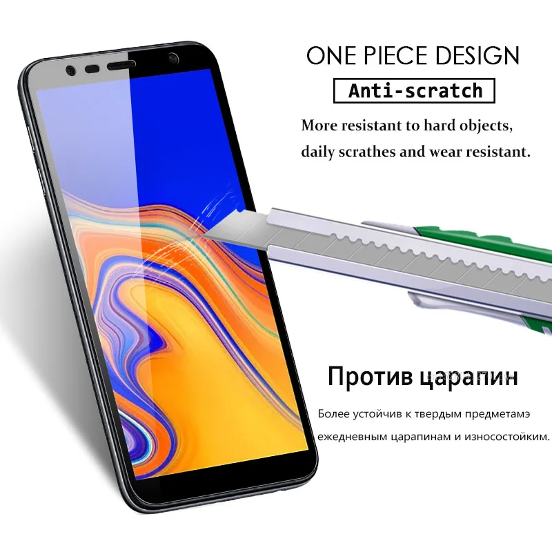Защитная пленка для samsung galaxy J4 Plus полное покрытие Защита экрана samsun galax J6 plus SM J610FN 6