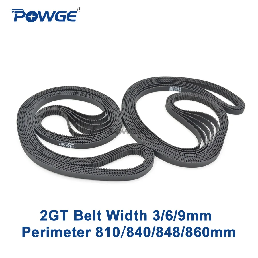 Синхронный ремень синхронизации POWGE 2MGT 2M 2GT Длина шага 850/852/860/900/930/425 ширина 3/6/9/15 мм