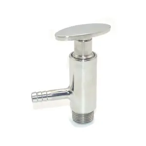 Пробный клапан YQBS из нержавеющей стали, санитарный, с наружной резьбой