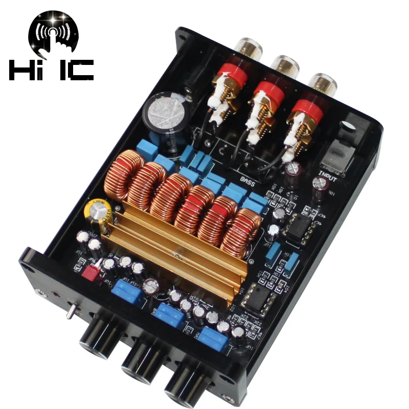 Цифровой усилитель TPA3116 HIFI класса D 2 1 аудио мини NE5532 сабвуфера мощности динамик