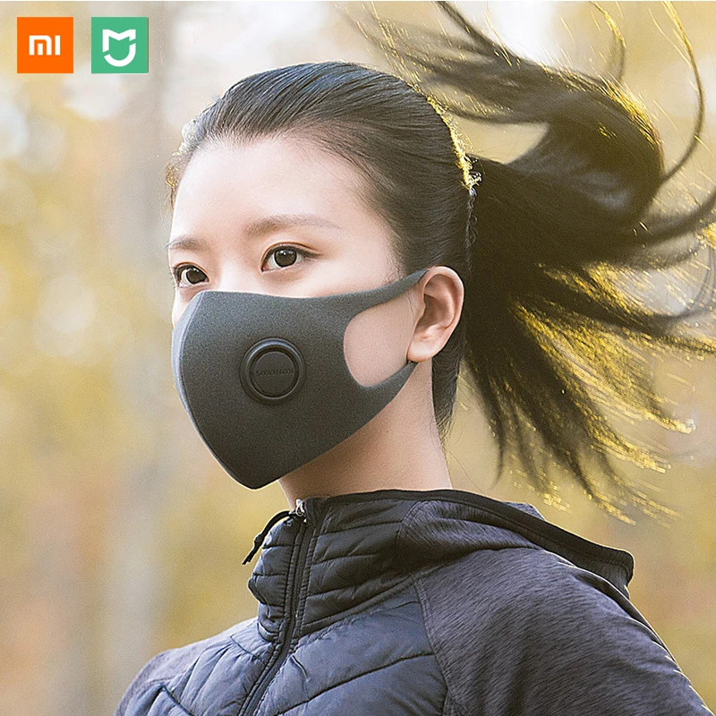 3PCS Xiaomi Mijia Smartmi Filter Mask Block 97% PM 2.5 Material with Ventilating Valve Long-lasting TPU Smart Homes | Электроника