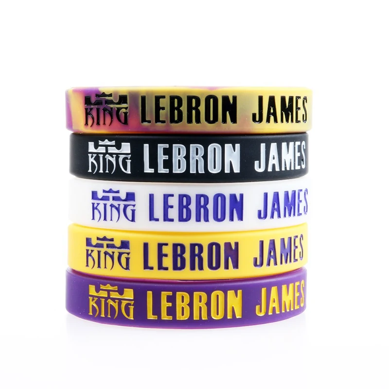 Высокое качество LA Lebron James силиконовый браслет я обещаю Лейкерс больше, чем атлет баскетболист дети Siliocne браслет