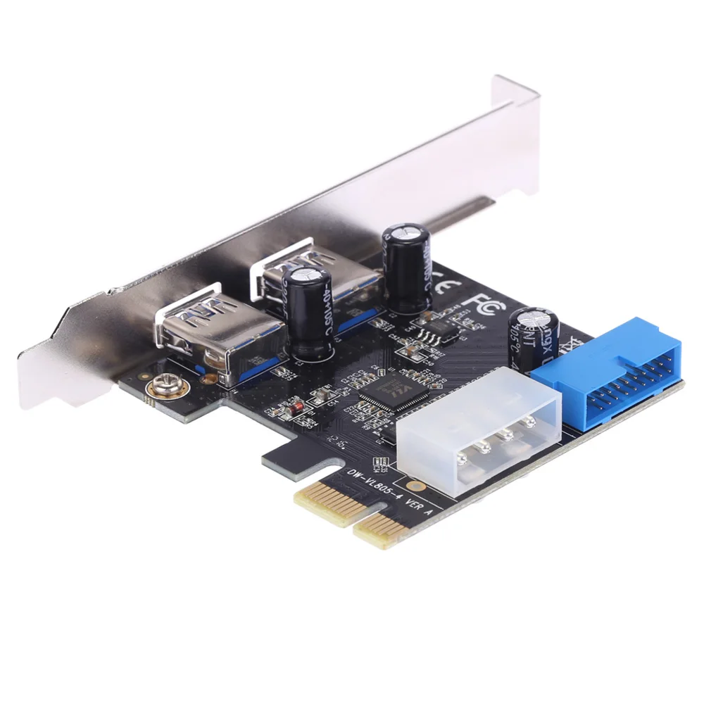 Плата расширения PCI Express с 2 портами USB 3 0 4-контактным разъемом | Компьютеры и офис