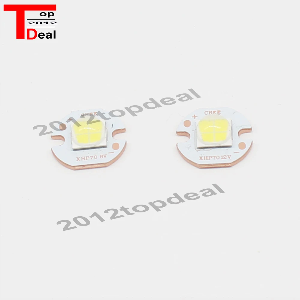 CREE XHP70 3000K теплый белый светодиодный чип-излучатель 6 в 12 В с 16 мм 20 Cooper PCB | Лампы и
