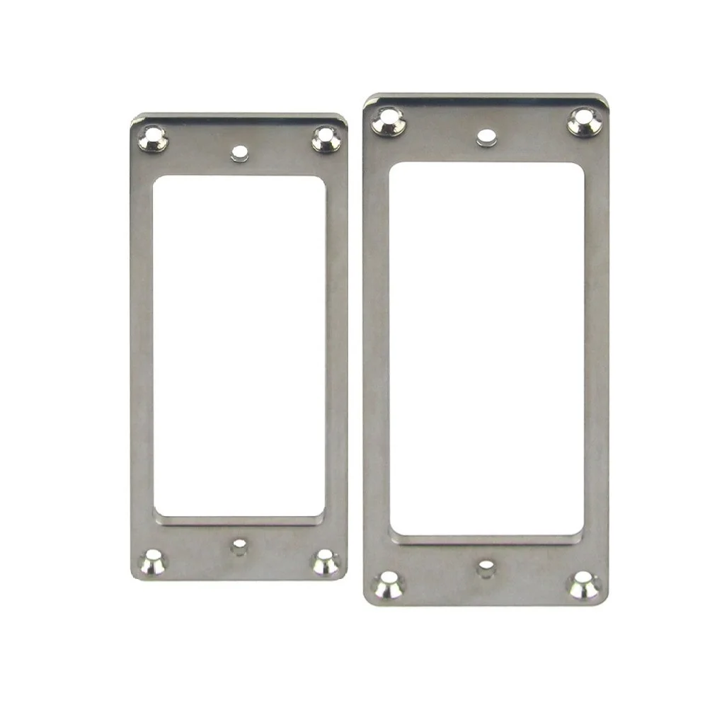 FLEOR 2 шт. хромированный металлический брикет для захвата шеи плоский хамбакер