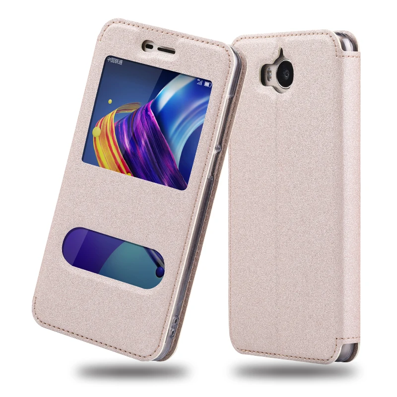 Fundas huawei Y6 2017/Honor 6 Играть чехол оригинальный откидная крышка искусственная кожа