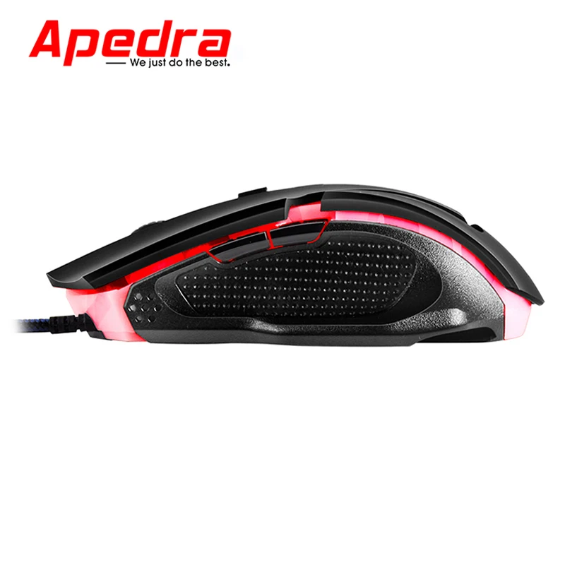 Apedra Проводная Мышь игровой патруля мыши 3200 Точек на дюйм с светодиодный свет 7