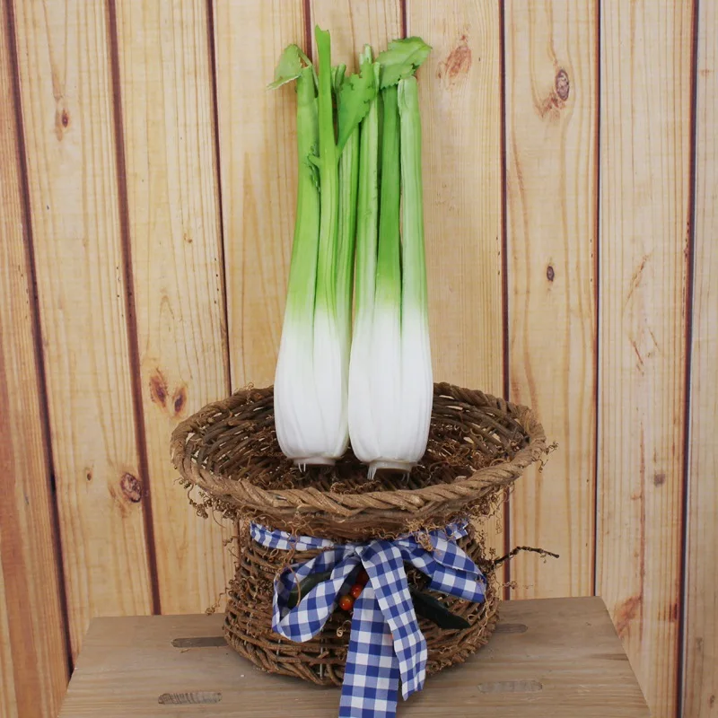 S016 celery Искусственные овощи пластиковые поддельные овощи еда стрельба реквизит домашний магазин украшения для ресторана детские развивающие игрушки - Цвет: S016 celery