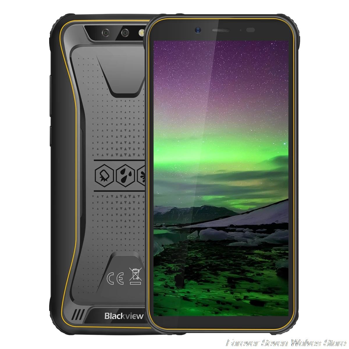 Blackview BV5500 IP68 Водонепроницаемый MTK6580P Android 8,1 мобильный телефон 5," 18:9 экран 2 Гб+ 16 Гб 4400 мАч Dual SIM 3G смартфон