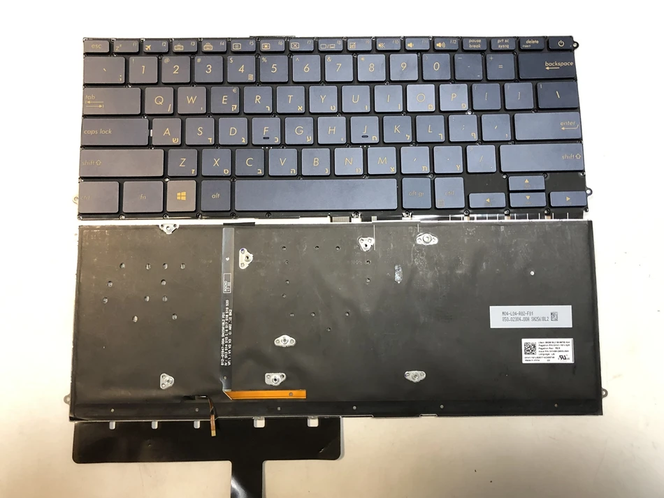 90% новости США Испанский Иврит Французский клавиатура с подсветкой для ASUS zenbook3v