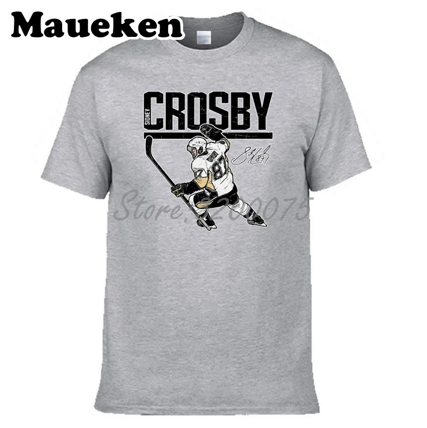 Модная футболка наивысшего качества Sid 87 Sidney Crosby футболки с коротким рукавом 100%