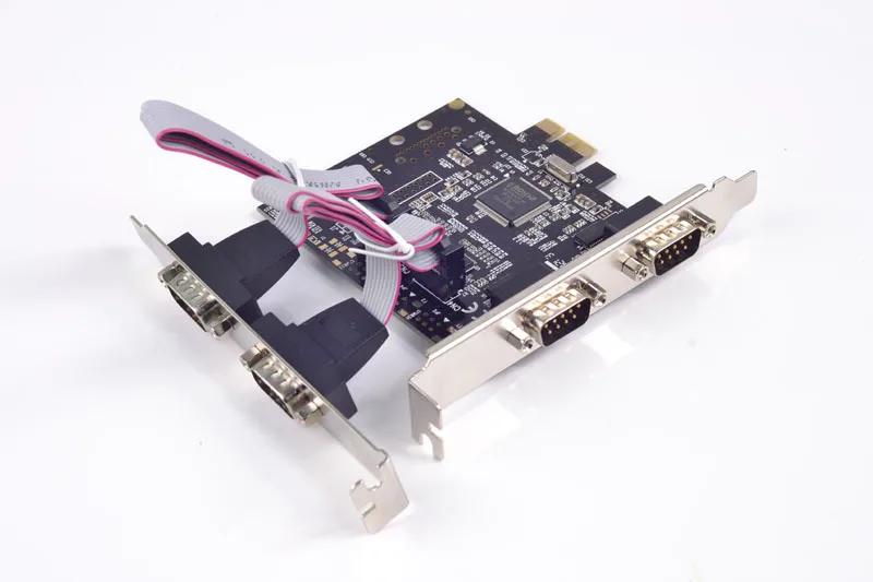 PCI Express к 4 портам последовательная карта RS232 COM DB9 Pin чипсет для MosChip MCS9904|rs232 card| |