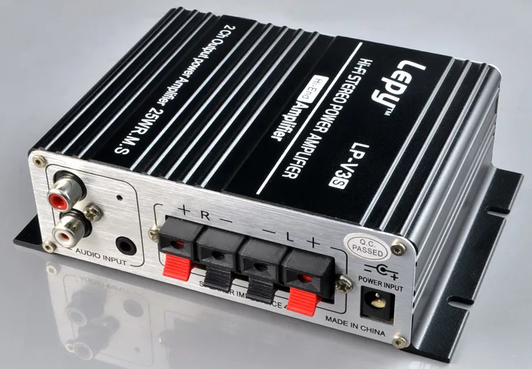 10 шт./лот LEPY Mini V3S 12 в Hi-Fi стерео усилитель MP3 iPod автомобильный Автомобильный |