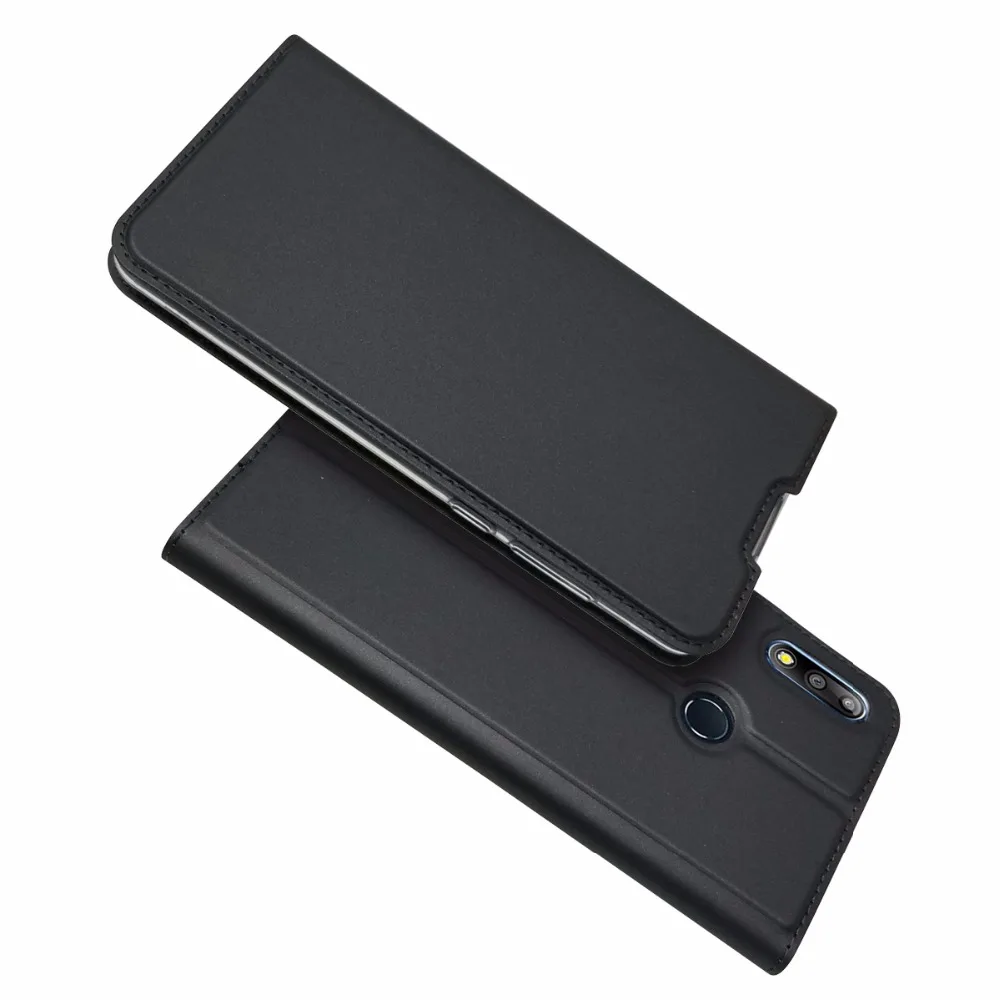 Для Asus Zenfone Max Pro (M2) ZB631KL чехол с откидной крышкой из искусственной кожи для