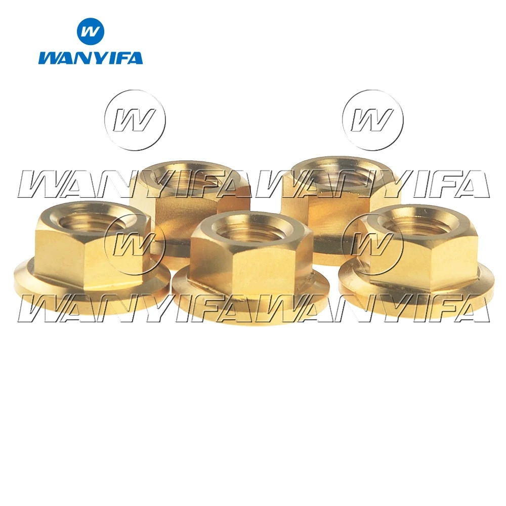 Wanyifa титановая гайка M10 x 1 0 25 5 Звездочка Фланцевая для Honda/Suzuki/Yamaha шт./лот|nut nut|nuts