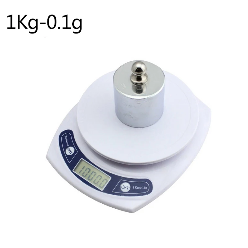 1Kg-0.1g ЖК-дисплей цифровые весы 7 кг 0,1/0,5/1g Кухня Электронные Весы Многофункциональный Еда весы для Кухня выпечки магазины фруктов - Цвет: 1Kg-0.1g
